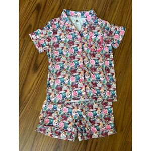 Awe Smocks Taylor Swift Eras Pajama Set XS Pink Karma 13 Swiftie Sleepwear Short